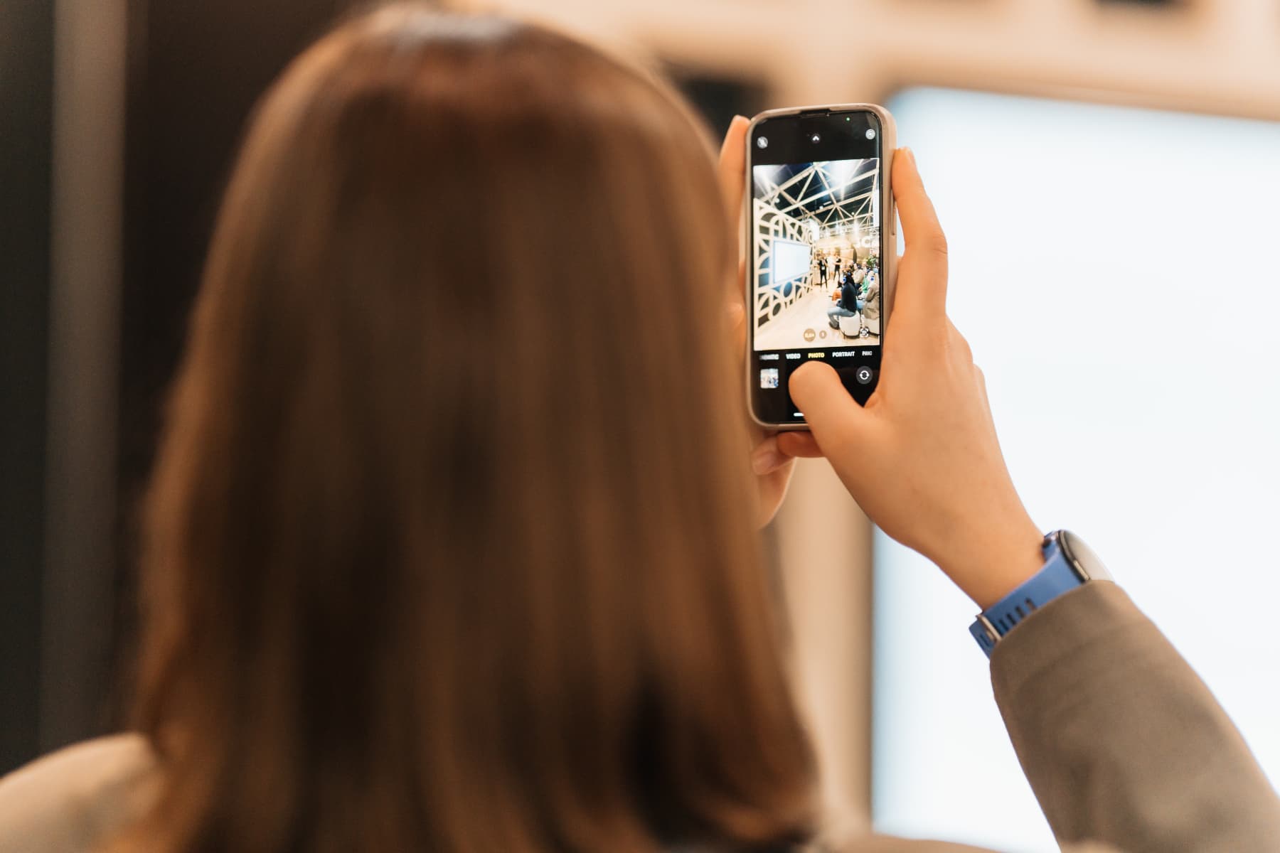 Person taking a picture