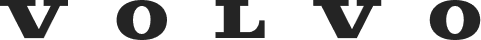 Black Volvo logo with a sans-serif font on a transparent background.