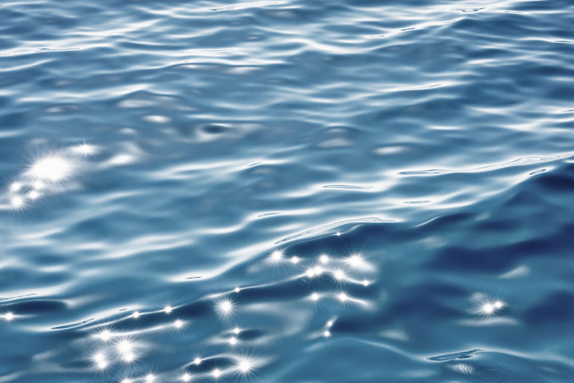 sunshine reflected in the water
