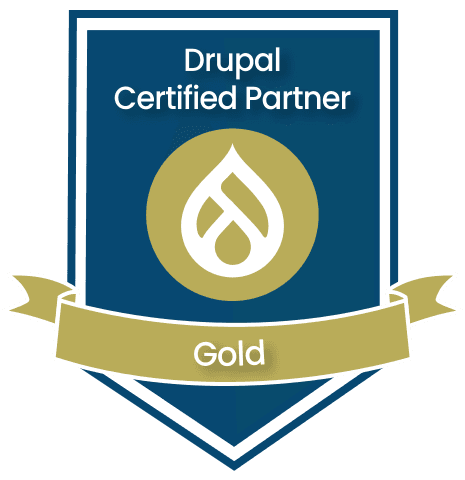 Drupal Gold certified Partner badge