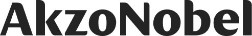 The image shows the AkzoNobel logo in black text on a transparent background.